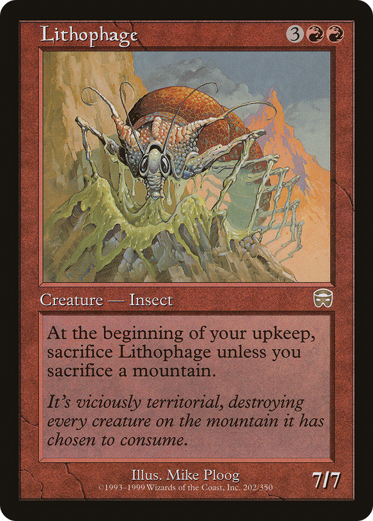 Lithophage (202) Foil - Mercadian Masques