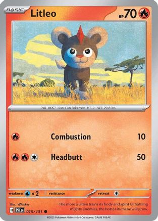 Litleo (15) Reverse Holofoil - Prismatic Evolutions