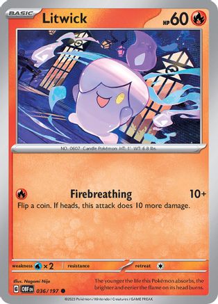 Litwick (36) Reverse Holofoil - Obsidian Flames