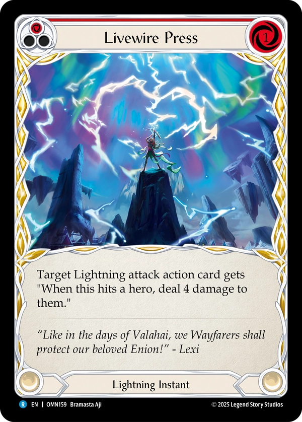 Livewire Press (OMN159) Rainbow Foil - Omens of the Third Age