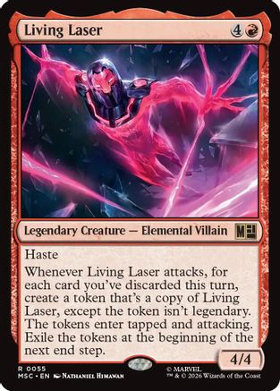 Living Laser (055) Surge Foil - Commander: Marvel Super Heroes