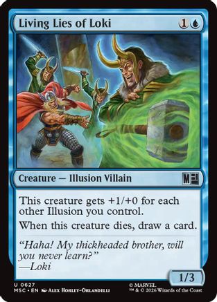 Living Lies of Loki (627) Foil - Commander: Marvel Super Heroes