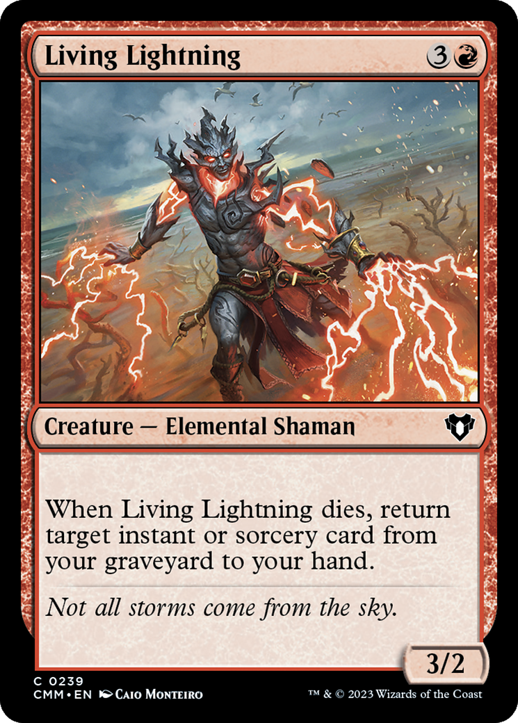 Living Lightning (239) Foil - Commander Masters
