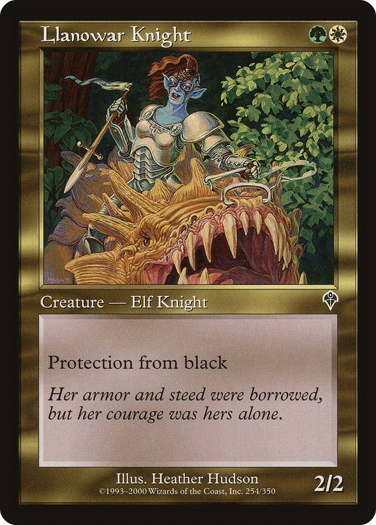 Llanowar Knight (254) Foil - Invasion