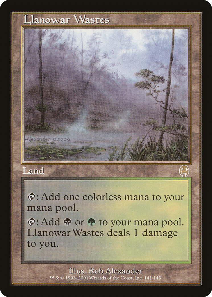 Llanowar Wastes (141) Foil - Apocalypse
