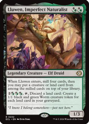 Lluwen, Imperfect Naturalist (Promo Pack) (232) Foil - Lorwyn Eclipsed