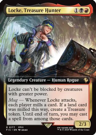 Locke, Treasure Hunter (Extended Art) (177) - Commander: FINAL FANTASY