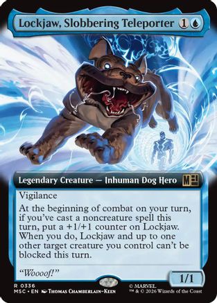 Lockjaw, Slobbering Teleporter (Extended Art) (336) - Commander: Marvel Super Heroes