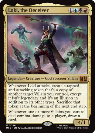 Loki, the Deceiver (086) Surge Foil - Commander: Marvel Super Heroes