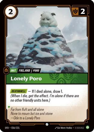 Lonely Poro (036) Foil - Spiritforged
