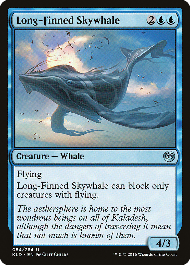 Long-Finned Skywhale (054) - Kaladesh
