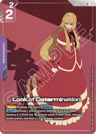 Look of Determination (R+) (GD03-114) Holofoil - Steel Requiem