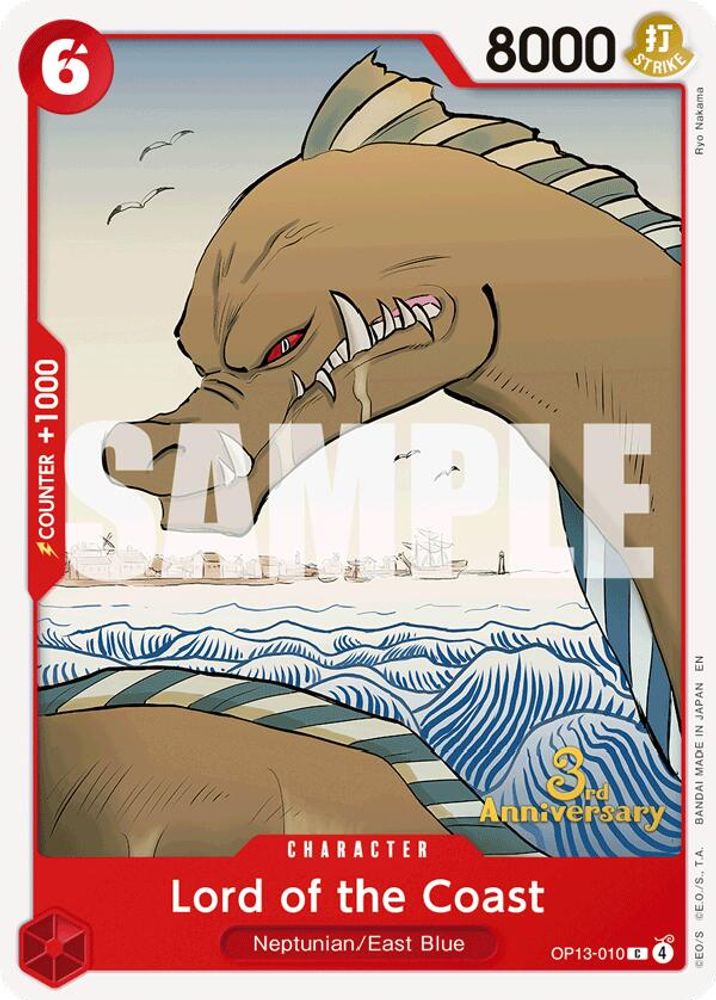 Lord of the Coast (OP13-010) 3rd Anniversary Tournament Cards