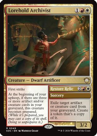 Lorehold Archivist // Restore Relic (049) - Commander: Secrets of Strixhaven