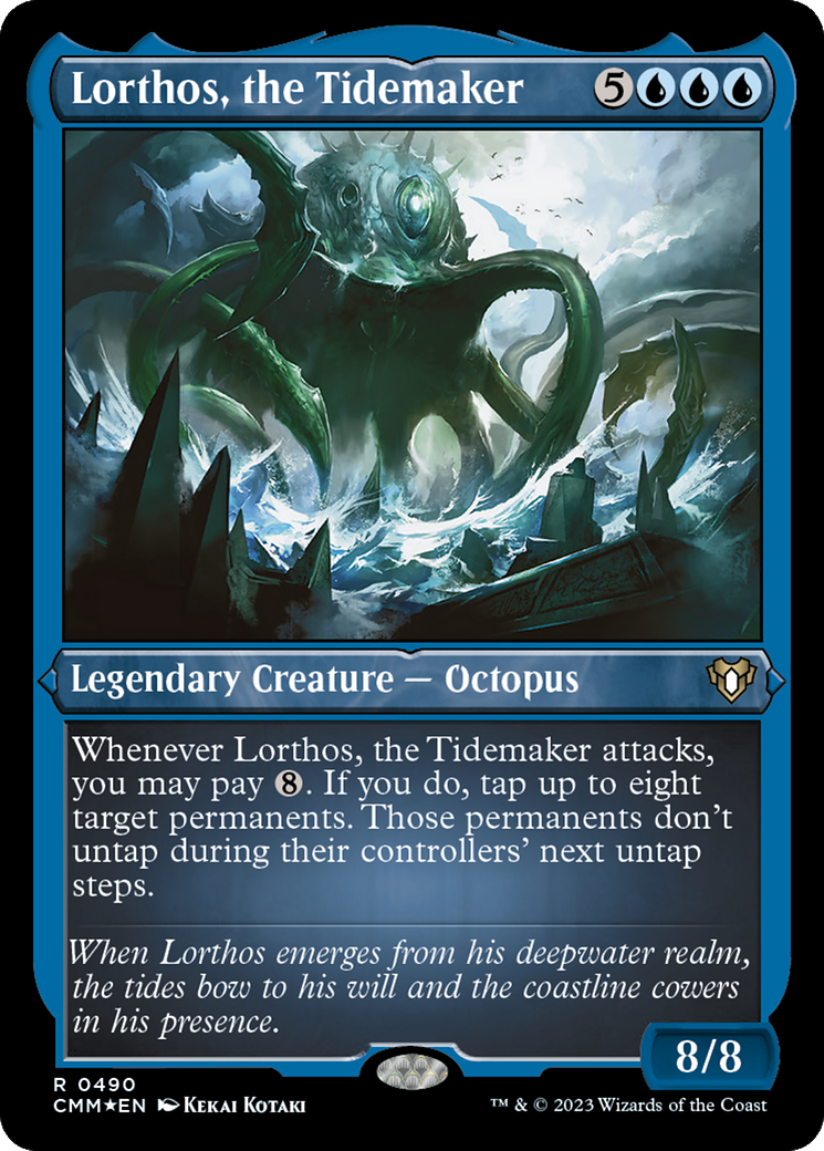 Lorthos, the Tidemaker (490) Etched Foil - Commander Masters