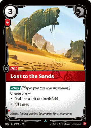 Lost to the Sands (013) Foil - Radiance