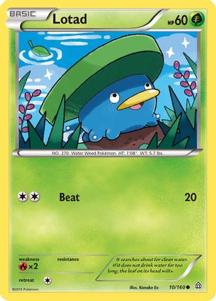 Lotad (10) Reverse Holofoil - Primal Clash