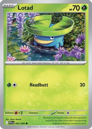 Lotad (5) Reverse Holofoil - Phantasmal Flames
