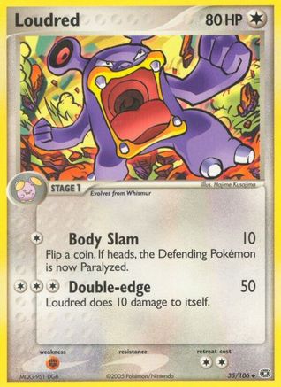 Loudred (35) Reverse Holofoil - Emerald