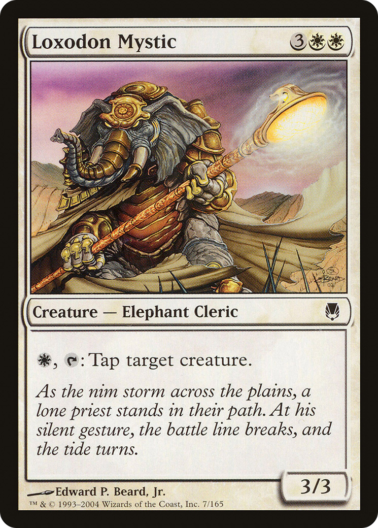 Loxodon Mystic (007) Foil - Darksteel