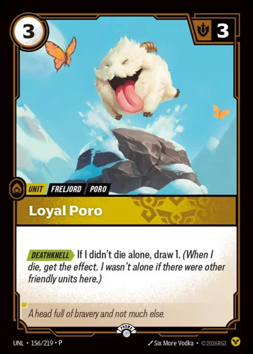 Loyal Poro (156) Foil - Riftbound Promotional Cards