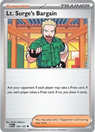 Lt. Surge's Bargain (120) Reverse Holofoil - Mega Evolution