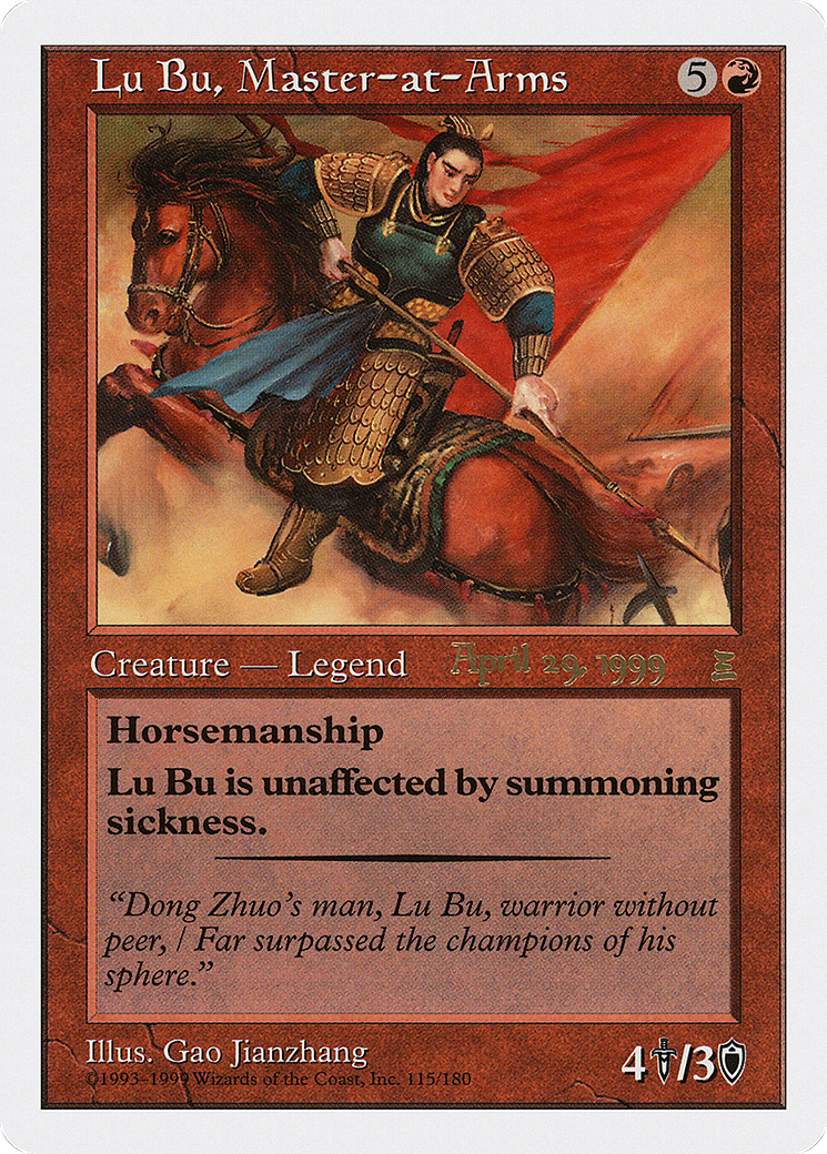 Lu Bu, Master-at-Arms (Promo) (115a) - Portal Three Kingdoms