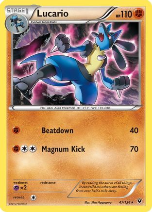 Lucario (47) Reverse Holofoil - Fates Collide