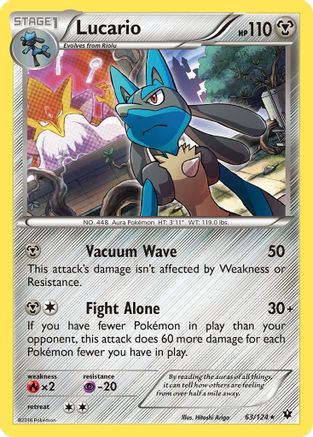 Lucario (63) Holofoil - Fates Collide