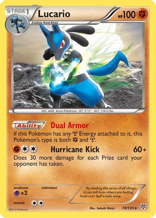 Lucario (78) Reverse Holofoil - Plasma Storm