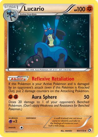 Lucario (80) Holofoil - Legendary Treasures