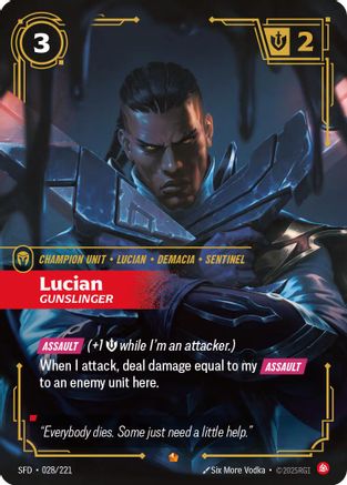 Lucian – Gunslinger (028) Foil - Spiritforged
