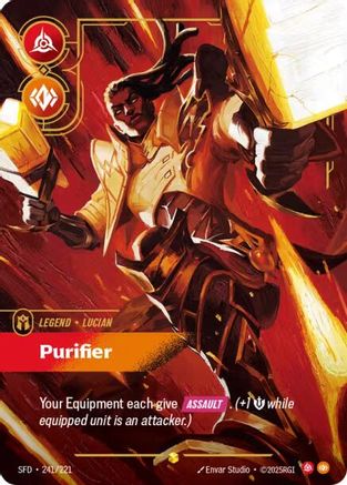 Lucian – Purifier (Overnumbered) (241) Foil - Spiritforged