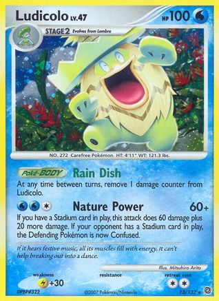 Ludicolo (13) Reverse Holofoil - Secret Wonders