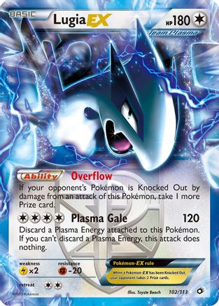 Lugia EX (Team Plasma) (102) Holofoil - Legendary Treasures