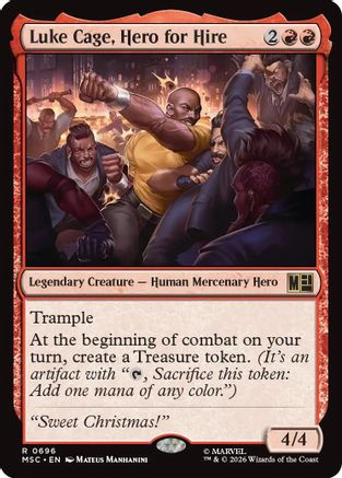 Luke Cage, Hero for Hire (696) Foil - Commander: Marvel Super Heroes