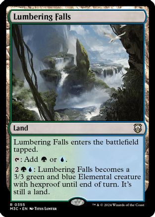 Lumbering Falls (355) Ripple Foil - Commander: Modern Horizons 3