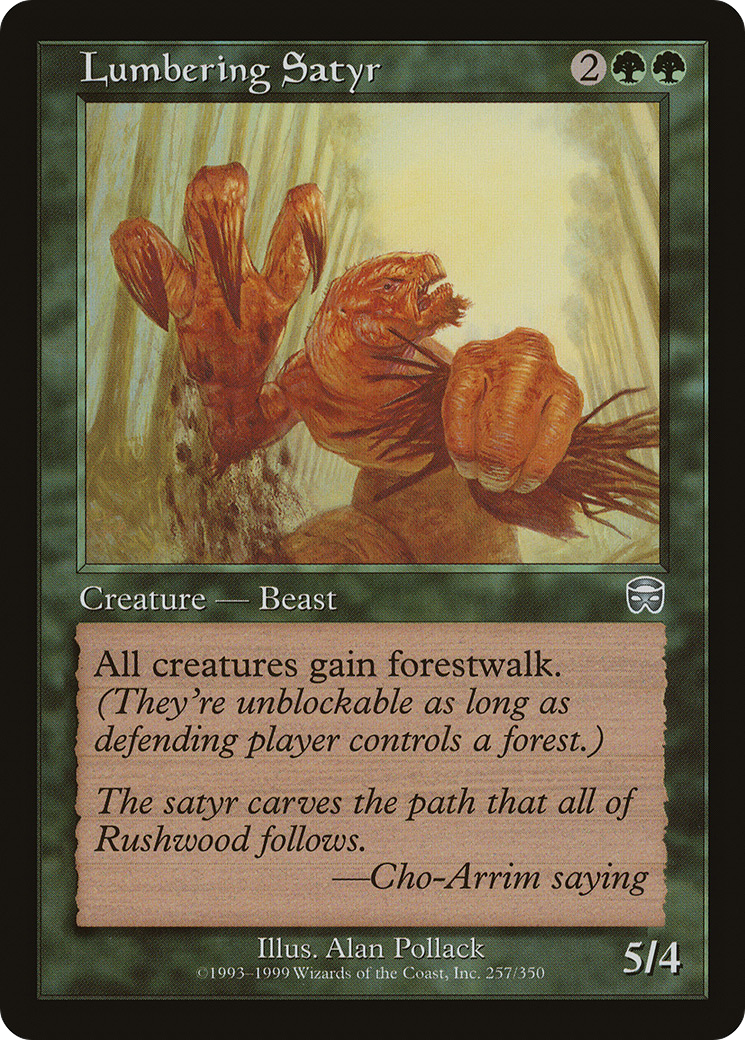 Lumbering Satyr (257) - Mercadian Masques