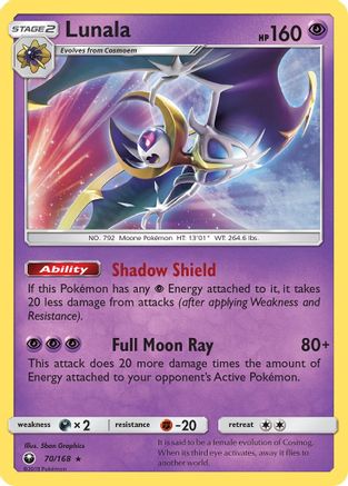 Lunala (70) Holofoil - Celestial Storm