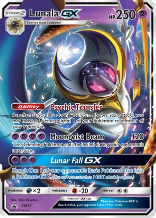 Lunala GX (SM17) Holofoil - Black Star Promos