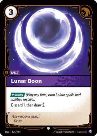 Lunar Boon (125) Foil - Unleashed