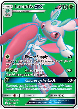 Lurantis GX (Full Art) (138) Holofoil - Sun & Moon