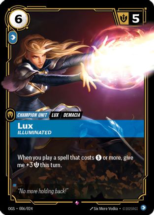 Lux – Illuminated (006) - Origins: Proving Grounds