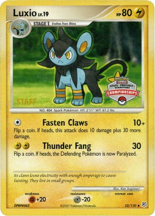 Luxio (State Championships) [Staff] (52) - League & Championship Cards