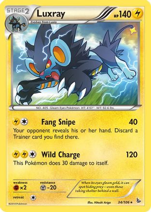 Luxray (34) Reverse Holofoil - Flashfire