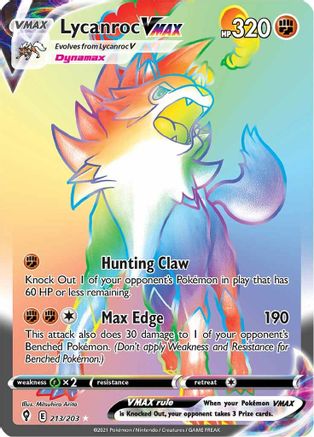 Lycanroc VMAX (213) Holofoil - Evolving Skies