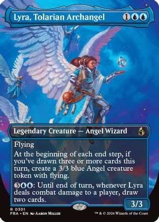 Lyra, Tolarian Archangel (Borderless Echoed Pairs) (301) Foil - Reality Fracture