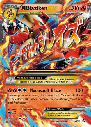 M Blaziken EX (XY86) Holofoil - Black Star Promos