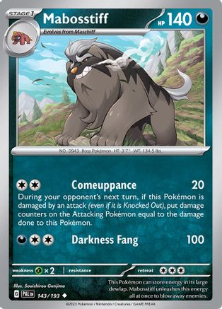 Mabosstiff (143) - Paldea Evolved