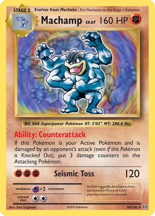 Machamp (59) Reverse Holofoil - Evolutions